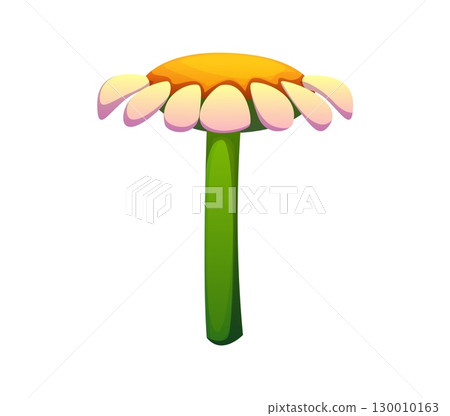 Honey font typeset, daisy flower letter T. Beekeeping agriculture kids ABC type symbol, honey bee farm vector English alphabet font element. Sweet honey harvest typeset letter or apiary farming sign 130010163