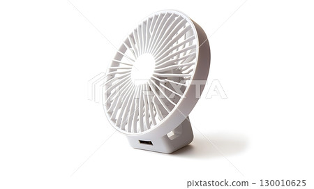 A white fan with a white cord A white fan with a white cord 130010625