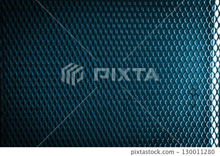 Futuristic Blue Metallic Background with Grid Pattern Futuristic Blue Metallic Background with Grid Pattern 130011280
