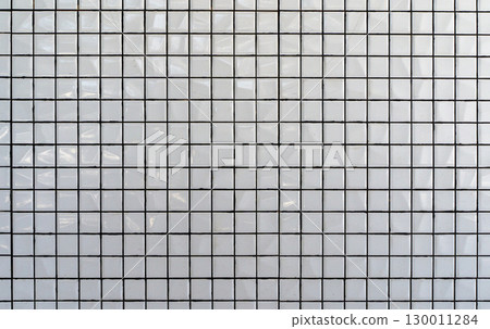 White Ceramic Tile Background. Interior Design and Renovation Concept 130011284