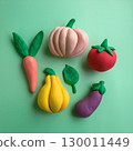 Various vegetables made from clay 130011449