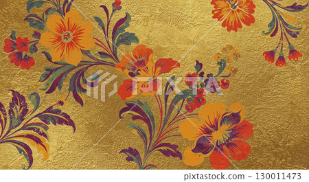 復古多彩日本花卉藝術牆飾 復古多彩日本花卉藝術牆飾 130011473