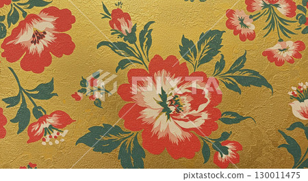 復古多彩日本花卉藝術牆飾 復古多彩日本花卉藝術牆飾 130011475