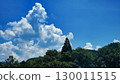Summer countryside landscape with cumulonimbus clouds floating in the sky 130011515