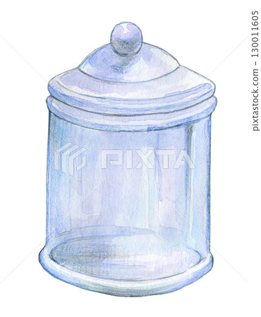 玻璃罐的水彩插圖 玻璃罐的水彩插圖 130011605