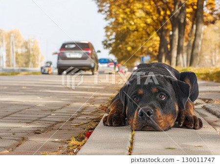 rottweiler abandonned in summer 130011747