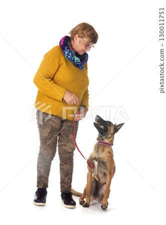 malinois and woman 130011751