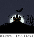 halloween, moon, silhouette 130011853