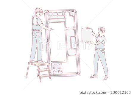 Engineers repair broken cellphone gadget 130012103