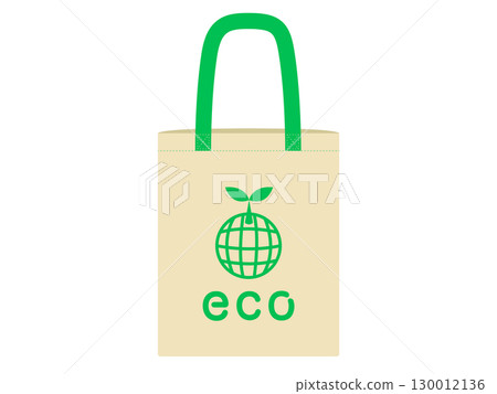 Eco mark paper bag takeout icon Eco mark paper bag takeout icon 130012136