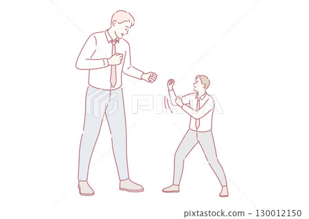 Business rivalry and contest concept 130012150