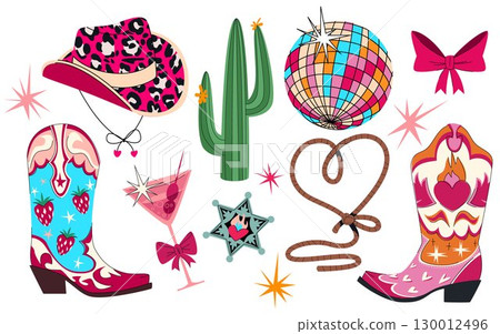 Disco cowgirl party set 130012496