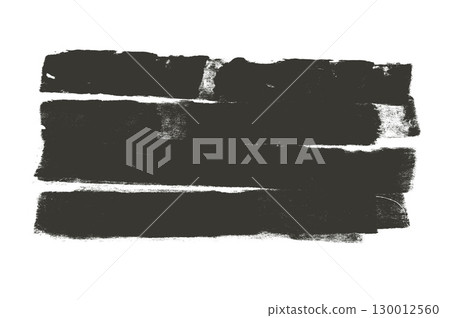 Ink roller brush streak texture. Grunge paint stripes print. Brayer black merged lines. Thick rectangle stamps set. Chalk wide underlines. Vector smear label banner background. Ruined brayer elements Ink roller brush streak texture. Grunge paint stripes print. Brayer black merged lines. Thick rectangle stamps set. Chalk wide underlines. Vector smear label banner background. Ruined brayer elements 130012560