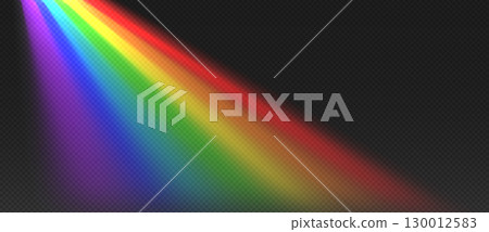 Diagonal rainbow beam with rain effect 130012583