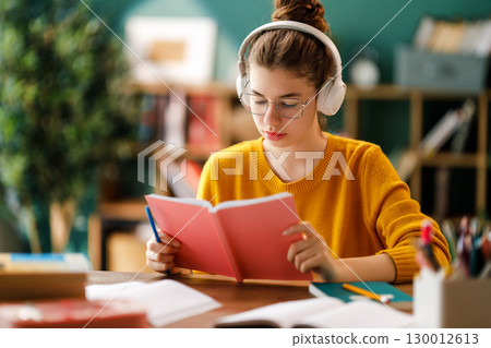 Child is learning in the class 130012613