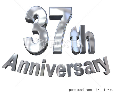 3DCG text "37th Anniversary/37th Anniversary Mark Sparkle" 130012650