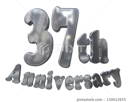 3DCG text "37th Anniversary/37th Anniversary Mark Sparkle" 3DCG text "37th Anniversary/37th Anniversary Mark Sparkle" 130012655