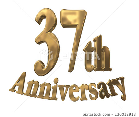 3DCG text "37th Anniversary/37th Anniversary Mark Sparkle" 3DCG text "37th Anniversary/37th Anniversary Mark Sparkle" 130012918