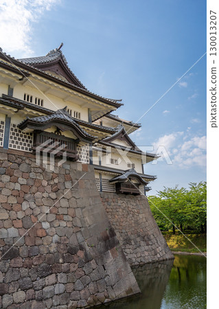 Kanazawa Castle and Moat in Japan on Summer Day Kanazawa Castle and Moat in Japan on Summer Day 130013207