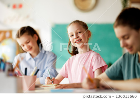 Children are learning in the class Children are learning in the class 130013660