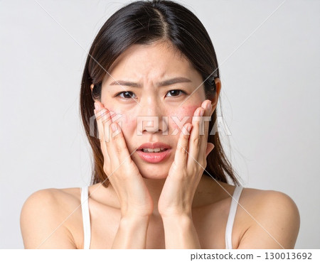 人工智慧生成的患有皮膚問題的年輕女性圖像 人工智慧生成的患有皮膚問題的年輕女性圖像 130013692