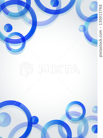 Transparent circle frame - Cobalt blue 130013768