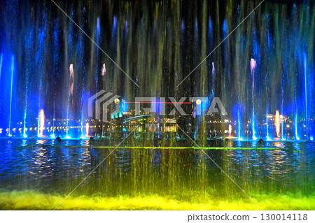 富岩運河環水公園夏季噴泉表演 130014118