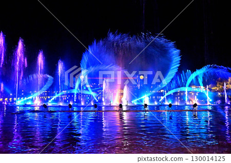 富岩運河環水公園夏季噴泉表演 130014125
