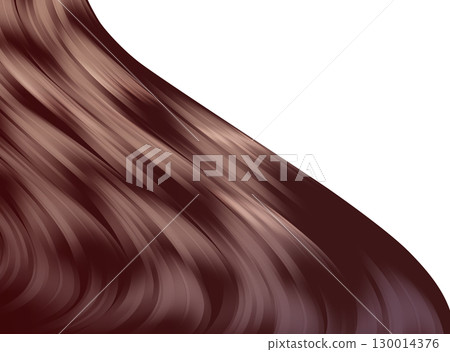 Illustration of shiny long hair Illustration of shiny long hair 130014376
