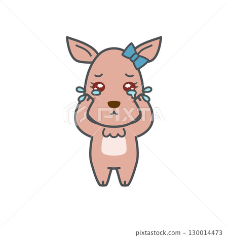Deer illustration (female, crying) 130014473