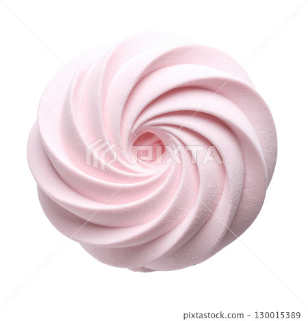 Pink meringue swirl isolated on transparent background Pink meringue swirl isolated on transparent background 130015389
