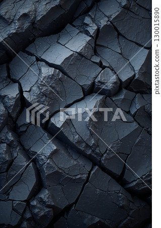 Dark rock face showing cracks and texture forming a natural background Dark rock face showing cracks and texture forming a natural background 130015890