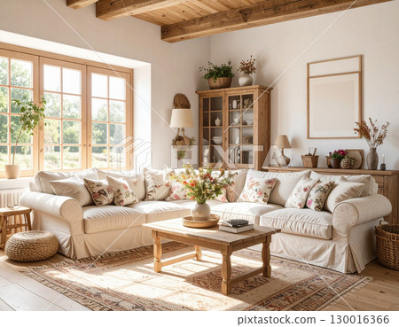 客廳室內協調鄉村風格 130016366