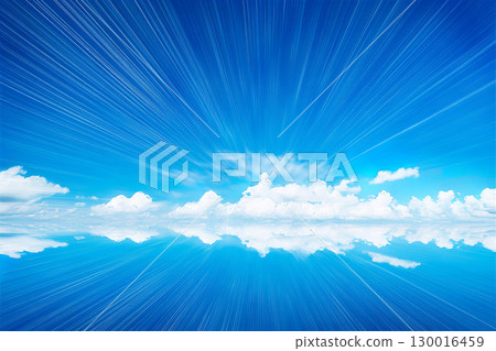 Blue sea and blue sky on a sunny day Blue sea and blue sky on a sunny day 130016459