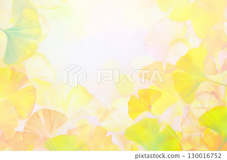 Yellow ginkgo background material 130016752