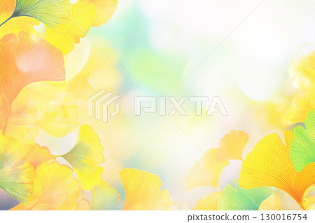 Yellow ginkgo background material Yellow ginkgo background material 130016754