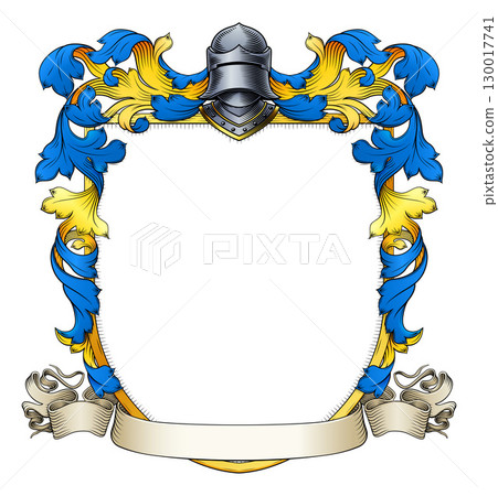 Coat of Arms Crest Family Heraldic Knight Shield 130017741