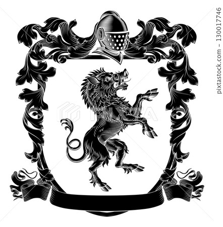 Boar Coat of Arms Family Crest Heraldic Shield Boar Coat of Arms Family Crest Heraldic Shield 130017746