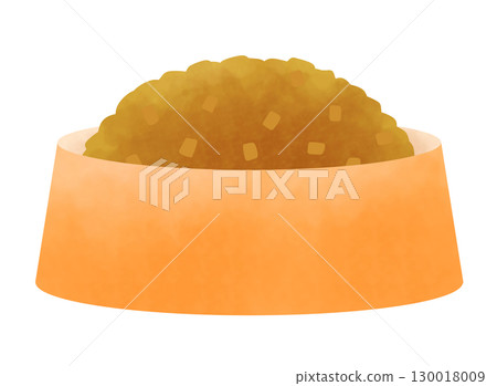 寵物食品和盤子插圖 130018009