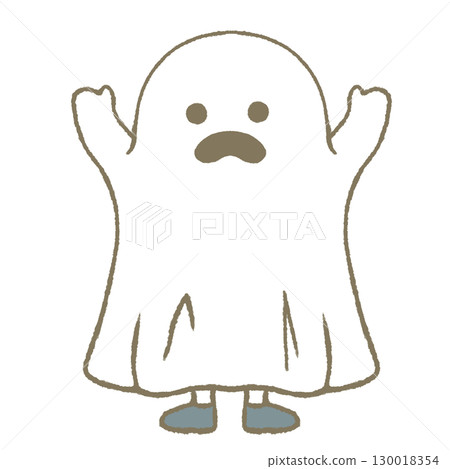 Children dressed up as ghosts Children dressed up as ghosts 130018354
