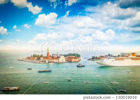 cityscape of Venice lagoon, Italy 130019039