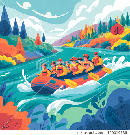 漂流插圖 | 動感十足的河川戶外活動 130019786
