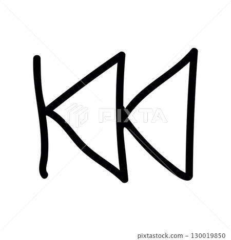 Simple black vector icon with a theme fast forward 130019850