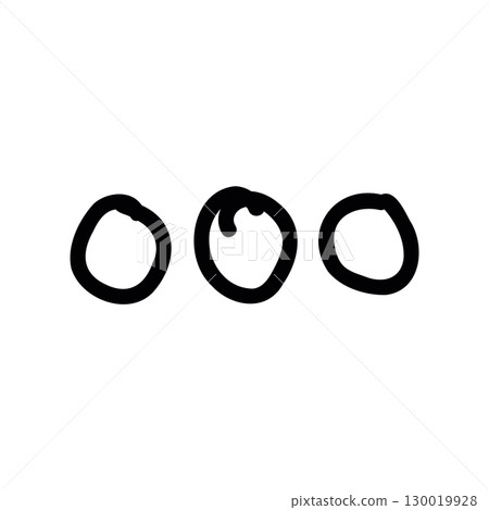 Simple black vector icon with a theme settings button 130019928