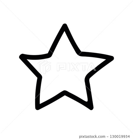 Simple black vector icon with a theme favorites button Simple black vector icon with a theme favorites button 130019934
