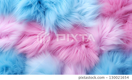 Soft fluffy texture background in pastel blue and pink colors 130021654