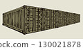 Container for transportation. Vector drawing 130021878
