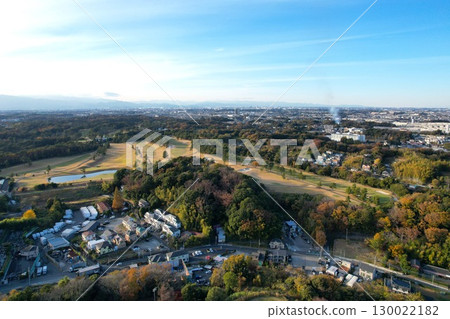 Drone aerial photography of Yokohama City (near Imai IC on the Yokohama Shindo Expressway) 130022182