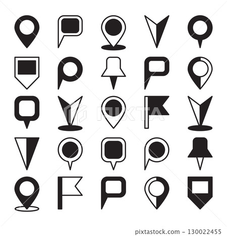 Position map tag icon spot waypoint place 130022455