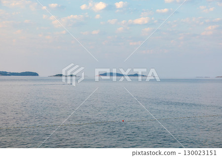 歐洲克羅埃西亞亞得里亞海的早晨 130023151